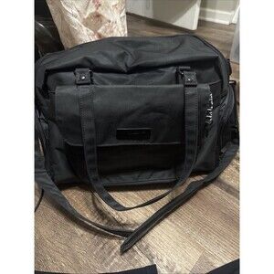 JuJuBe Signature Large Utility-Strap Tote Shoulder Crossbody Diaper Bag- Black